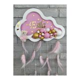 Neşeli Atölyem 40 Cm Bulut Bubble Kapı Süsü Ledsiz