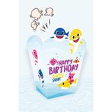 neşeli günlerim Baby Shark Temalı Popcorn Kutusu (mısır) 8'li