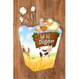Neşeli Günlerim Çiftlik Konsepti Popcorn Kutusu (Mısır) 8'li