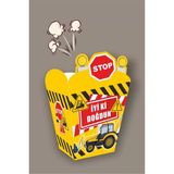 Neşeli Günlerim Iş Makinaları Doğum Günü * Popcorn Kutusu (Mısır) 8'li