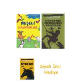 Neşeli Hayvanlar - Boyama Kitaplarım 3-4 Yaş + Dünyanın Merkezine Yolculuk + Siyah İnci Hediye