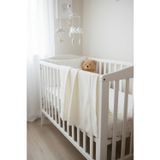 Neşeli Home Liva Yumuşak Bebek Battaniyesi 80X100 cm Krem Örgü Çocuk Battaniyesi – Dekoratif ve Nefes Alabilir