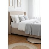 Neşeli Home Liva Yumuşak Örgü Battaniye Düz Çift Kişilik 200X220 Cm Gri | Akrilik Yatak Örtüsü – Dekoratif Şal