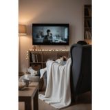 Neşeli Home Yumuşak Örgü Battaniye Düz 130X170 Cm Krem | Tek Kişilik Tv Battaniyesi – Dekoratif Ve Hafif
