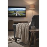 Neşeli Home Yumuşak Örgü Battaniye Elmas 130X170 Cm Vizon | Tek Kişilik Tv Battaniyesi – Dekoratif Ve Hafif