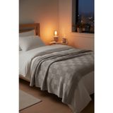 Neşeli Home Yumuşak Örgü Battaniye Karo 130X170 Cm Vizon | Tek Kişilik Tv Battaniyesi – Dekoratif Ve Hafif