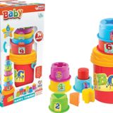 Neşeli Kuleler - Bultak Lego - Bebek Oyuncağı - Şekil Takmaca - Kule Oyunu