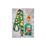 Neşeli Winnie-The-Pooh Desenli Boyun Askı Ipi Dik Kartlık ve Yoyo Set