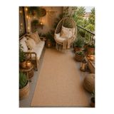 Neşem Halı Boutique EKOHALI Ventura Jüt Sisal VNT 2702 Gold Jüt Görünümlü Yumuşak Dokulu Sisal Kilim.