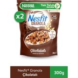 Nesfit Granola Çikolatalı 300 gr x 2 Tam Tahıllı Gevrekler Yüksek Lif İçerir
