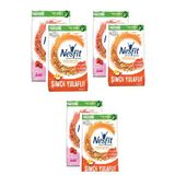 Nesfit Kırmızı Meyveli Kahvaltılık Gevrek 400 Gr 3 Adet Karışık Meyveli Gevrek 400 Gr 3 Adet