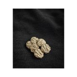 NESGO MODA Premium Krater Taşı Görünümlü Metal Gold Düğme - 6 adet 23mm 36 boy