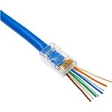 Nesil Jak Cat5/cat6 RJ45 Konnektör 100 Lü Paket Cat6 Ez Plug