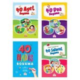 Nesil Kalin Boyama Seti 4 Kitap (40 Hadis + 40 Dua + 40 Ayet + 40 Salavat)
