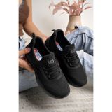 Nesil Shoes Bsea 562 Siyah Memory Foam Kadın Yürüyüş Ayakkabısı