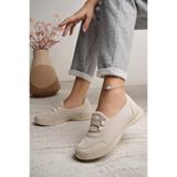 Nesil Shoes Bsea 575 Bej Memory Foam Kadın Yürüyüş Ayakkabısı