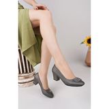 Nesil Shoes Desca 260 Platin Virgin Topuklu Kadın Ayakkabı