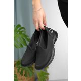 Nesil Shoes Dvm 801 Siyah Faylon Taban Kadın Yürüyüş Ayakkabısı