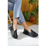 Nesil Shoes Dvm 810 Siyah Baskı Faylon Taban Kadın Yürüyüş Ayakkabısı