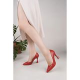 Nesil Shoes Özma 499 Kırmızı Topuklu Kadın Stiletto