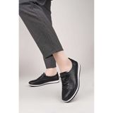 Nesil Shoes Sdf 701-3 Siyah Içi Deri Günlük Kadın Ayakkabı