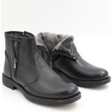 Nesil Shoes THRTRK 905 Siyah Hakiki Deri Kauçuk Taban Erkek Bot