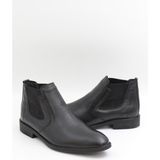 Nesil Shoes THRTRK 908 Siyah Hakiki Deri Kauçuk Taban Erkek Bot