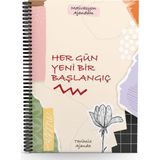 Nesil Tarihsiz Motivasyon Ajandam Stickerlı Spiralli 17X24 cm Kod:05