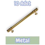 Nesli Alüminyum Metal Lüks Modern Mobilya Çekmece Mutfak Dolabı Kulpu Altın 160MM (10 Adet)