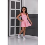 neslice Kız Çocuk Eteği Piliseli Elbise PEMBE-11-12 Yaş