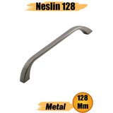 NESLIN(128 mm - 12.8 Cm) Metal Mobilya Inox Mutfak Çekmece Dolap Dolabı Kapak Kulbu Kulpu Kulpları - Standart