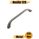 Neslin(128 Mm - 12.8 Cm) Metal Mobilya İnox Mutfak Çekmece Dolap Dolabı Kapak Kulbu Kulpu Kulpları