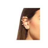 neslyaccessories Tam Kulak Geçirmeli Damla Taşlı Ear Cuff