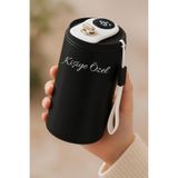 nesnelgift Kişiye Özel Dijital Isı Göstergeli Paslanmaz 304 Çelik Bardak Termos Mug Kupa 400ml