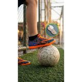Nespa Çoraplı Erkek Halı Saha Kramponu - Kaymaz Tabanlı Bilekli Futbol Ayakkabısı + çorap hediye - Turuncu