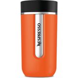 Nespresso 400 ml Travel Termos Paslanmaz Çelik Malzeme ile Mandarin Renkli Kahve Keyfi İçin