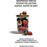 Nespresso Festive Collection Cinnamon - Hibiscus - Espresso Vertuo Kapsül Kahve 30 Adet + Cam Saklama Kutusu Hediyeli