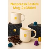 Nespresso Festive Mug 2X380ML Porselen Kupa - 2 Adet