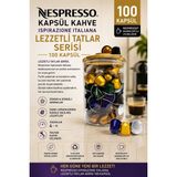 Nespresso Kapsül Kahve Ispirazione Italiana Lezzetli Tatlar Serisi 100 Kapsül + Cam Saklama Kutu Hediyeli