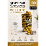 Nespresso Kapsül Kahve Volluto 100 Kapsül + Cam Saklama Kutu Hediyeli