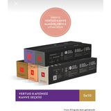 Nespresso Vertuo Kafeinsiz Kapsül Kahve Seçkisi - 50 Kapsü
