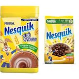 Nesquik Çikolatali Toz İçecek 420 Gr ve Nesquik Nestle Kakaolu Buğday ve Mısır Gevreği, 700 g