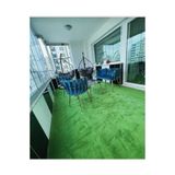 Nesrin Balkon Için Jel Taban Çim Görünümlü Kaymaz Halı