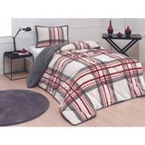Nesrin Comforter Yorgan Set Tek Kişilik Wera Kırmızı - Karışık Çok Renkli - 160 x 240 cm