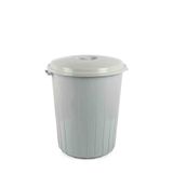 NESS AVM 50 Lt Kapaklı Yuvarlak Plastik Büyük Boy Çöp Kovası Su Et Kovası Balkon Kovası Bahçe Kovası Kilitsiz