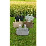 Ness Global 5 Adet Askılı Balkon Saksı 5 Farklı Renk 3,2 Litre Askılı 29 x 21 x 19 cm