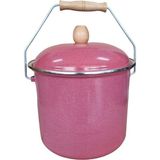 Ness Global Emaye Yoğurt/bakliyat Bakracı (20CM-5 Litre-Tüm Ocaklarla Uyumlu) - Pembe
