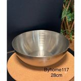 Ness Global Içten Ölçülü Paslanmaz Çelik Mikser Kabı Tası - Dereceli Hamur Yoğurma ve Çırpma Kasesi - 28 cm