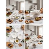 Ness Global Porselen Özel Tasarım 6'lı Sunum Kasesi Seti - 8 cm Mini Sosluk, Kahvaltılık, Reçellik, Mezelik ve Çerezlik