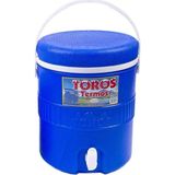 Ness Global Termos Buzluk, 25 Litre, Musluğu Var, Yuvarlak, Mavi, Piknik, Araç Bagajı, Bahçe Kullanımı Için